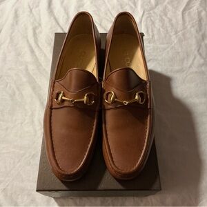 MEN’S GUCCI LOAFERS NEVER WORN W/BOX COGNAC SIZE 13US